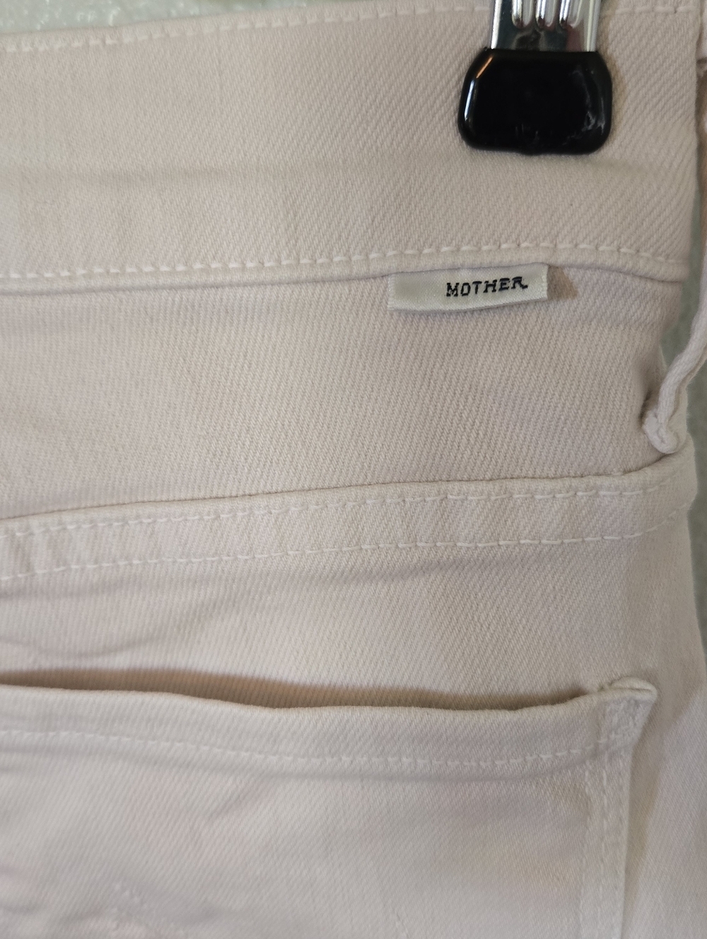 Mother | Off White Straight Leg The Insider Flood Jeans Size 27 - Picture 5 of 12
